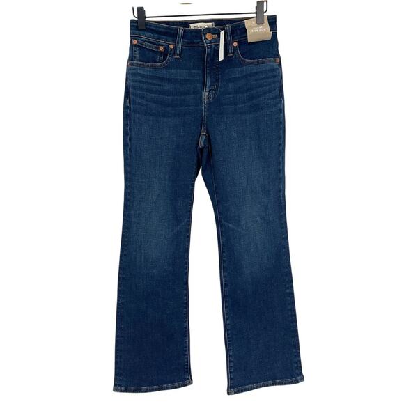 Madewell Curvy Kick Out Crop Jean Colleton Dark Wash Size 26 NEW - Picture 6 of 10